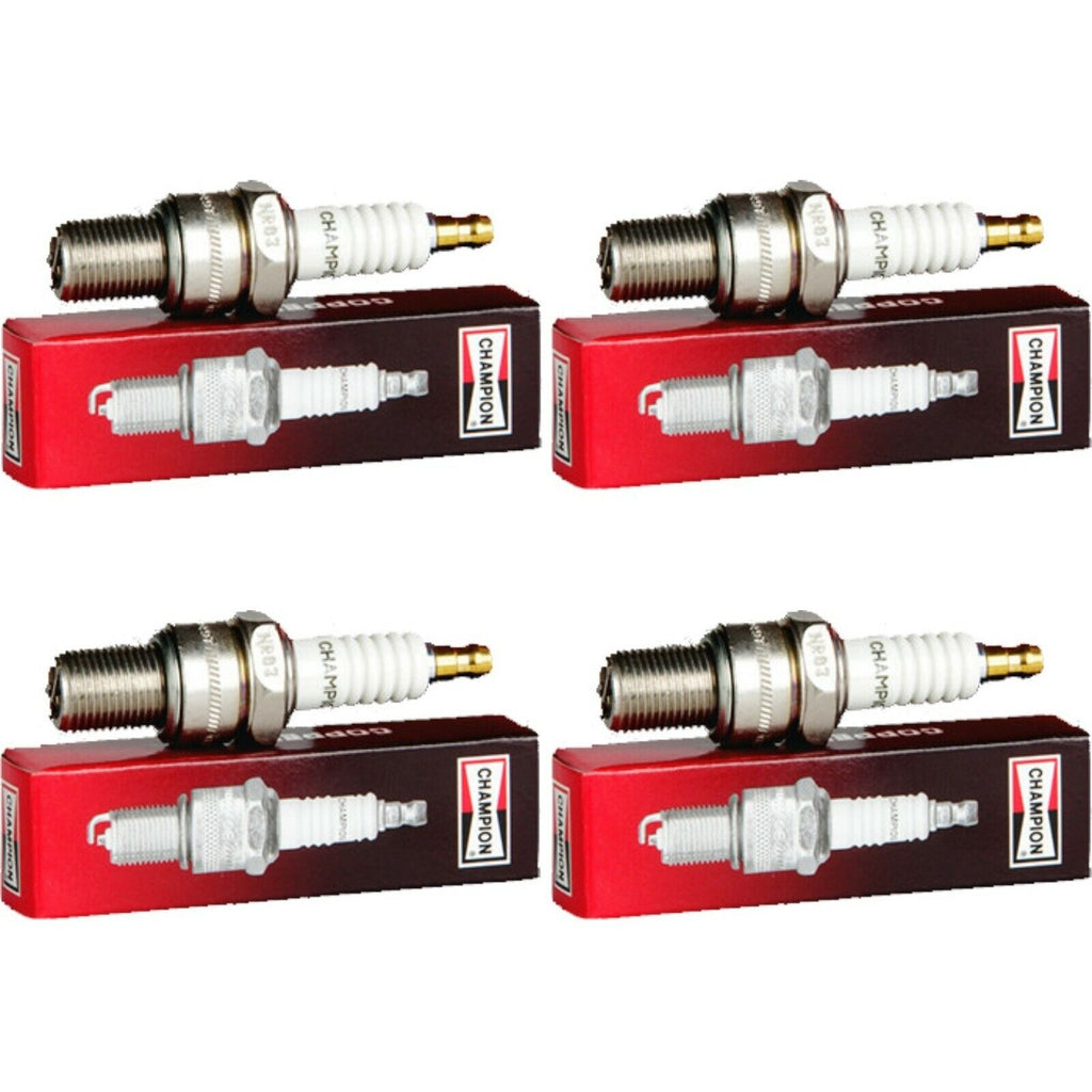 4 Champion Industrial Spark Plugs Set for 1928-1931 FORD MODEL a L4-3.3L