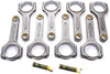 Connecting Rod, Compstar, H Beam, 6.125 in Long, Bushed, 7/16 in Cap Screws, ARP2000, GM Ls-Series, Set of 8 (CSC6125DS2A2AH)