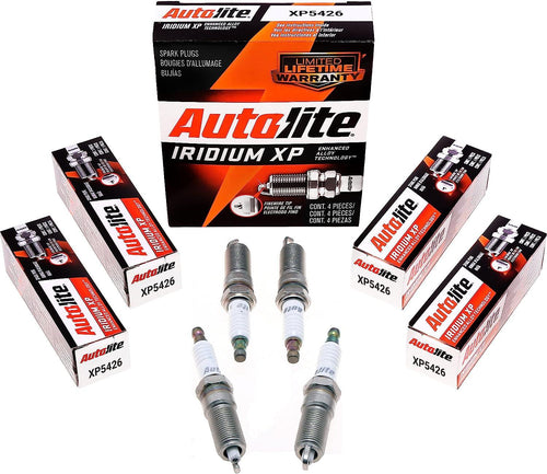 Autolite Iridium XP Automotive Replacement Spark Plugs, XP5426 (4 Pack)