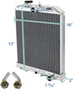 Auto A/T Racing Aluminum Radiator Compatible with Honda Civic Del Sol 1992-2000