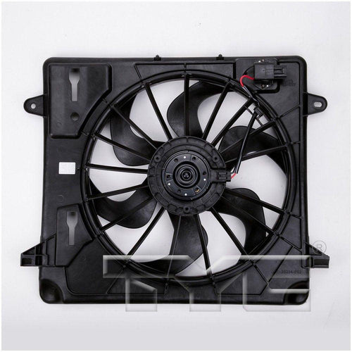 621680 Dual Radiator and Condenser Fan Assembly for 07-11 Jeep Wrangler