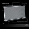 OEM-RA-13038 OE Style 1-Row Aluminum Cooling Radiator Compatible with 07-09 Nissan 350Z AT