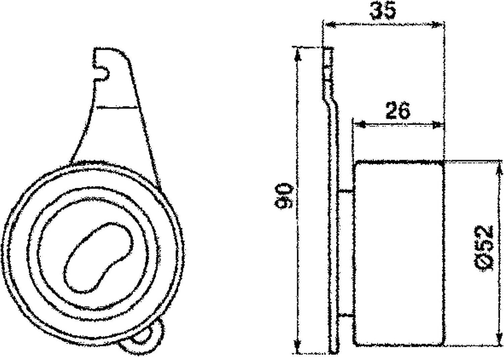 Gold T41035 Manual Timing Belt Tensioner