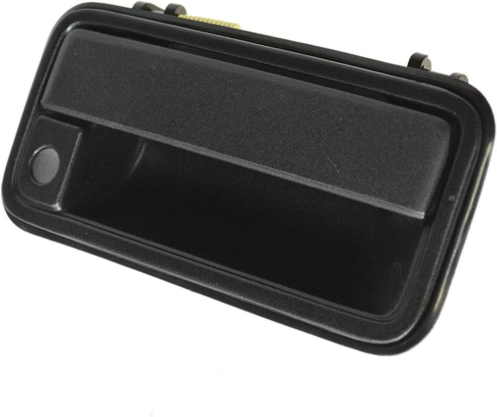 Front Black Exterior outside Door Handle with Lock Cylinder Kit Compatible with CK Truck