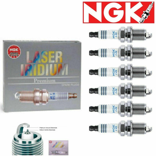 6 X Spark Plugs NGK Laser Iridium 2011-2017 for Porsche Cayenne 3.6L V6