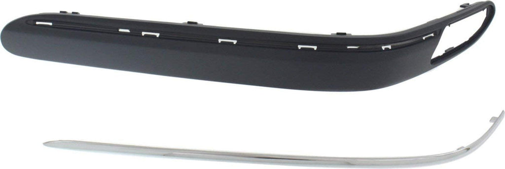 Front, Driver and Passenger Side Bumper Trim Compatible with 2001-2005 Mercedes Benz C240, 2001-2005 C320, 2002-2004 C32 AMG and 2003-2007 C230 Primed - MB1059104, MB1058104