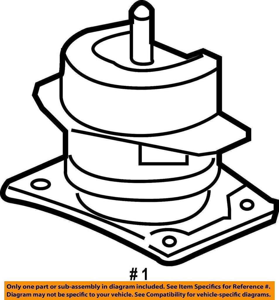 Genuine  50830-SJC-A01 Front Engine Mounting Rubber Assembly