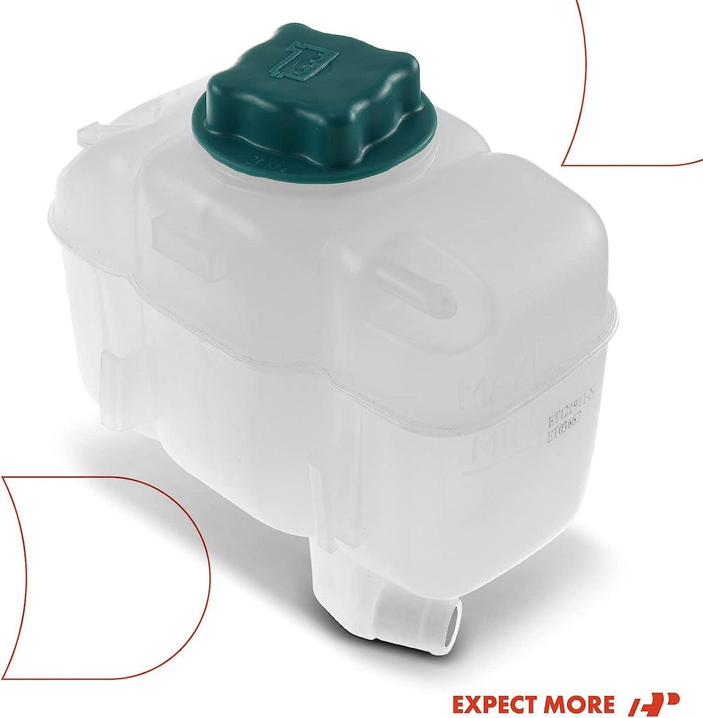 A-Premium Engine Coolant Overflow Recovery Reservoir Tank [With Cap] Compatible with Volvo XC90 2003-2014, [2.9L 3.2L 4.4L], Replace# 30760100, 86834553