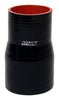 HTSR-300-500-L4-BLK High Temp 4-Ply Reinforced Silicone Reducer Coupler Hose, 40 PSI Maximum Pressure, 4" Length, 3" > 5" ID, Black