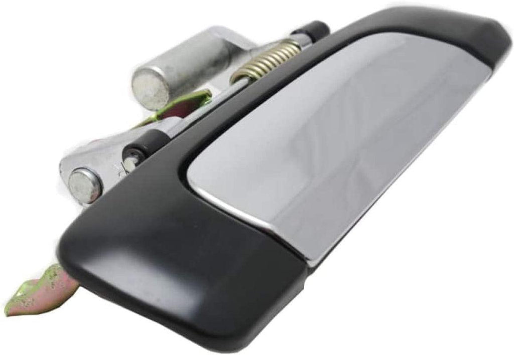 For Honda Civic Exterior Door Handle Rear, Passenger Side Smooth Black Bezel with Chrome Lever 2001-2005 | Trim:All Submodels