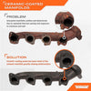 Dorman 674-695XD Driver Side Ceramic Coated Exhaust Manifold Kit Compatible with Select Ford/Lincoln Models