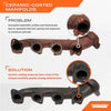 Dorman 674-697XD Passenger Side Ceramic Coated Exhaust Manifold Kit Compatible with Select Ford/Lincoln Models