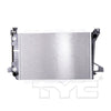 TYC 1451 Compatible with Ford F-Series 2-Row Plastic Aluminum Replacement Radiator