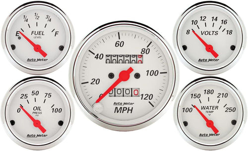 1300 5 PC. Gauge KIT, 3-1/8