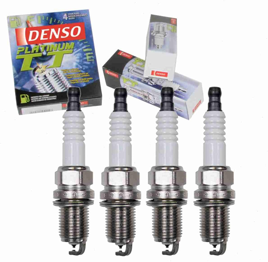 4 Pc DENSO Platinum TT Spark Plugs Compatible with Volkswagen Beetle 1.8L 2.0L L4 1998-2013