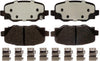 Gold 17D1809CH Ceramic Rear Disc Brake Pad Set