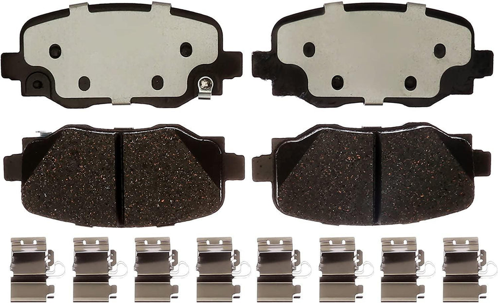 Gold 17D1809CH Ceramic Rear Disc Brake Pad Set