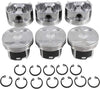 DNJ  Piston Set for 2008-2011 / Honda/Accord, Accord Crosstour, Pilot / 3.5L / SOHC / V6 / 24V / 3471Cc / J35Z2, J35Z3, J35Z4