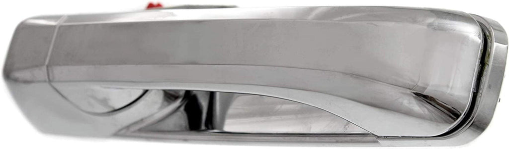Front Exterior Door Handle Set of 2 Compatible with 2009-2010 Dodge Ram 1500 and 2010 Ram 2500 Chrome Driver and Passenger Side
