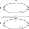 Brembo Front Disc Brake Pad Set for C300, E300 (P50124)