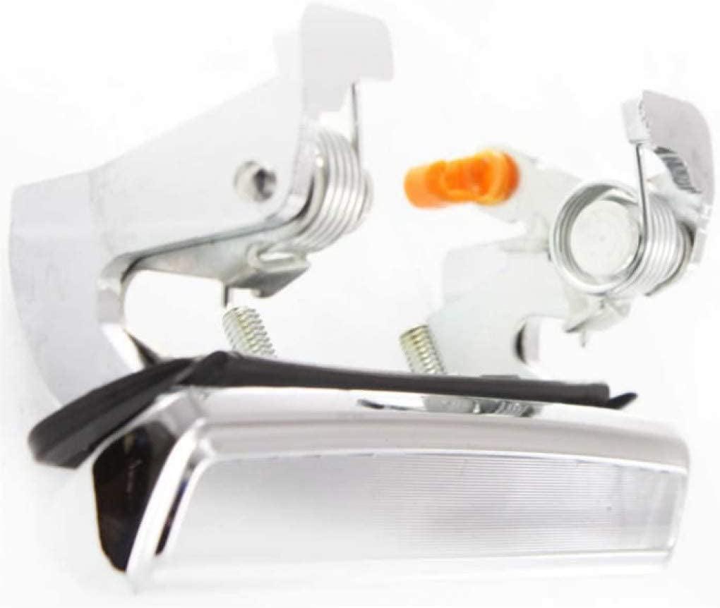 for Ford F-150 Exterior Door Handle Front, Driver Side Chrome (1975-1979) | with Key Hole | Trim:All Submodels | FO1310108 | D8BZ6522405A