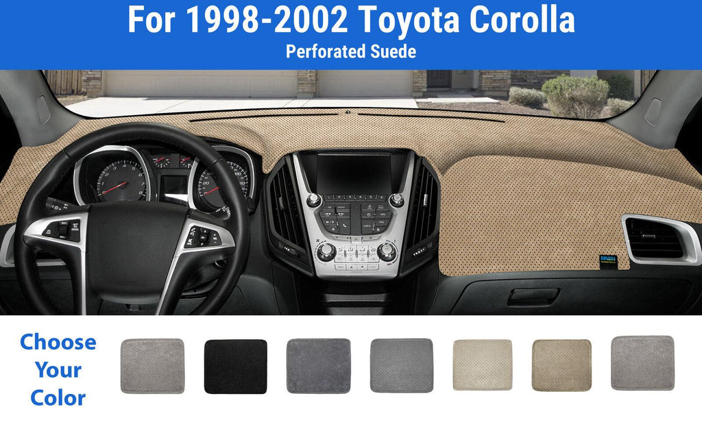 Dashboard Dash Mat Cover for 1998-2002 Toyota Corolla (Sedona Suede)