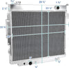 3-Row Aluminum Performance Cooling Radiator Compatible with Ford F250 F350 Diesel V8 1983-1994