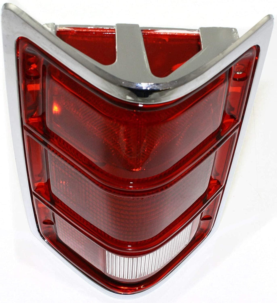 Tail Light for DODGE DAKOTA 87-96 LH Lens and Housing W/Chrme Outer Trim