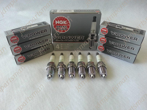 6-New NGK V-Power Copper Spark Plugs Made in Japan Honda & Acura ZFR5F-11 #2262