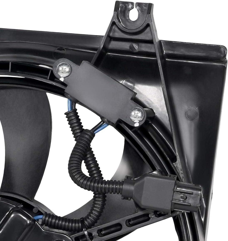 OEM-RF-0026 Factory Style Radiator Cooling Fan Assembly Cooling Efficiency Improved Direct Replacement [Compatible with 06-11 Rio / 06-11 Rio5 ] Black