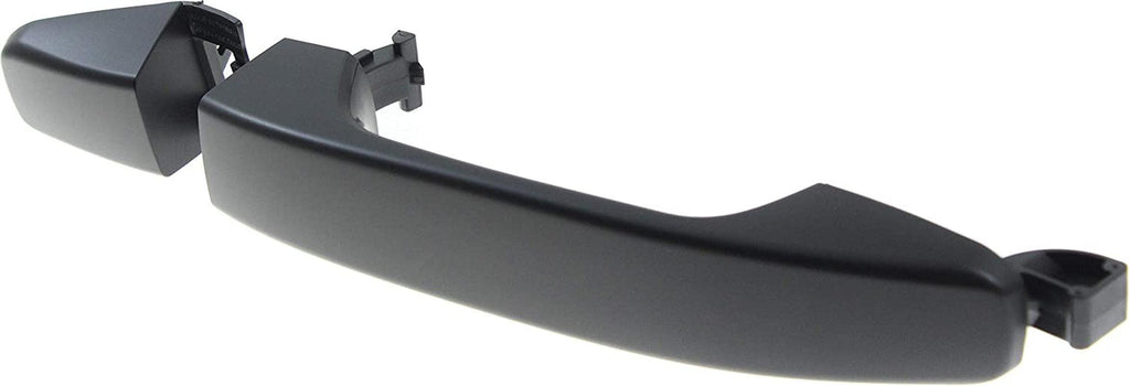 Exterior Rear Door Handle Compatible with GMC Canyon/Colorado 2015-2016 RH=LH Smooth Black Handle+Cover+Gasket US Built