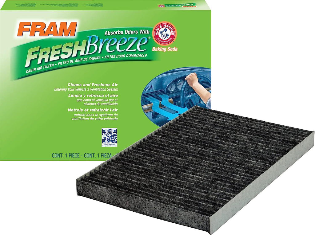 Fresh Breeze Cabin Air Filter Replacement for Car Passenger Compartment W/ Arm and Hammer Baking Soda, Easy Install, CF11666 for Select Hyundai Vehicles