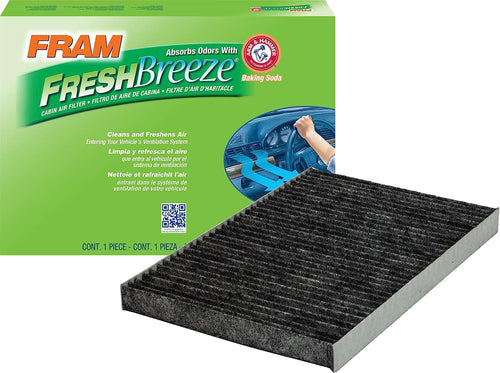 Fresh Breeze Cabin Air Filter Replacement for Car Passenger Compartment W/ Arm and Hammer Baking Soda, Easy Install, CF11666 for Select Hyundai Vehicles