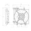 TYC Engine Cooling Fan Assembly for Subaru 601260