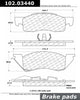 Centric Front Disc Brake Pad for 1987-1990 Dakota (102.03440)