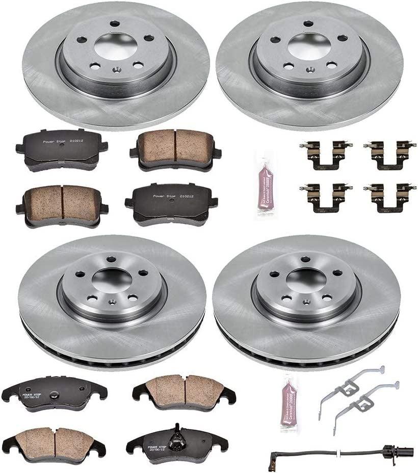 KOE5754 Autospecialty Front and Rear Replacement Brake Kit-Oe Brake Rotors & Ceramic Brake Pads