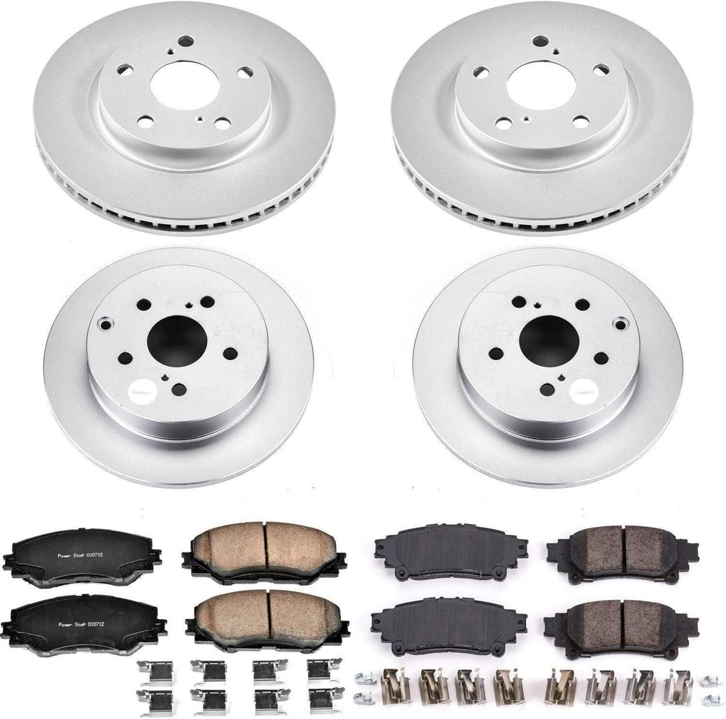 CRK6763 Front and Rear Z17 Evolution Geomet® Coated Brake Kit