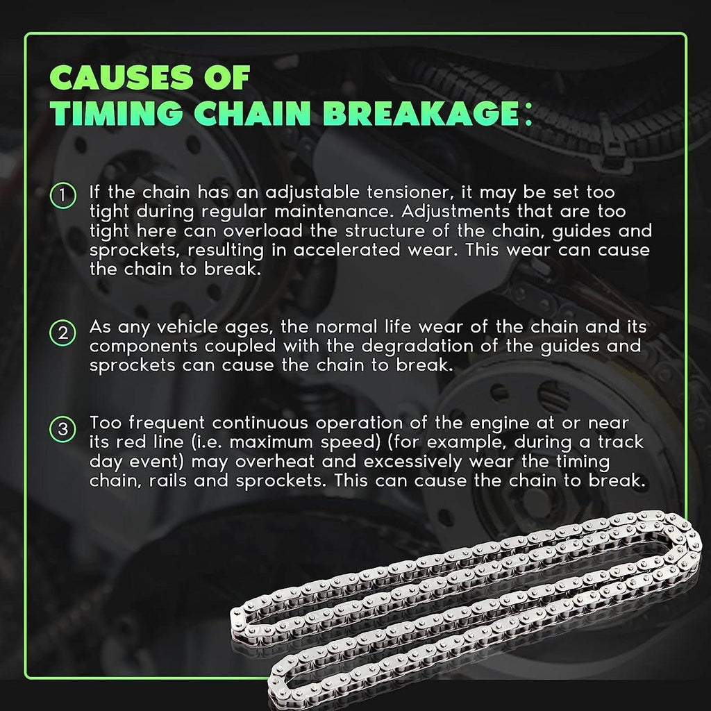 9-4200SA Engine Timing Chain Kit Sets Replaces for Pontiac for Toyota for Chevrolet Vibe Corolla MR2 Spyder Matrix Celica Prizm 1.8L