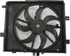 623090 Cooling Fan Assembly Compatible with 2012-2019 Nissan Versa , Black