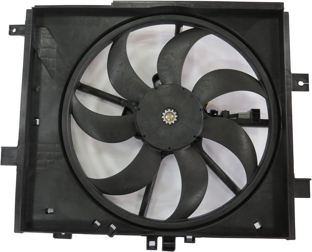 623090 Cooling Fan Assembly Compatible with 2012-2019 Nissan Versa , Black