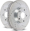 JBR1775XPR Drilled and Slotted Rear Brake Rotor Pair