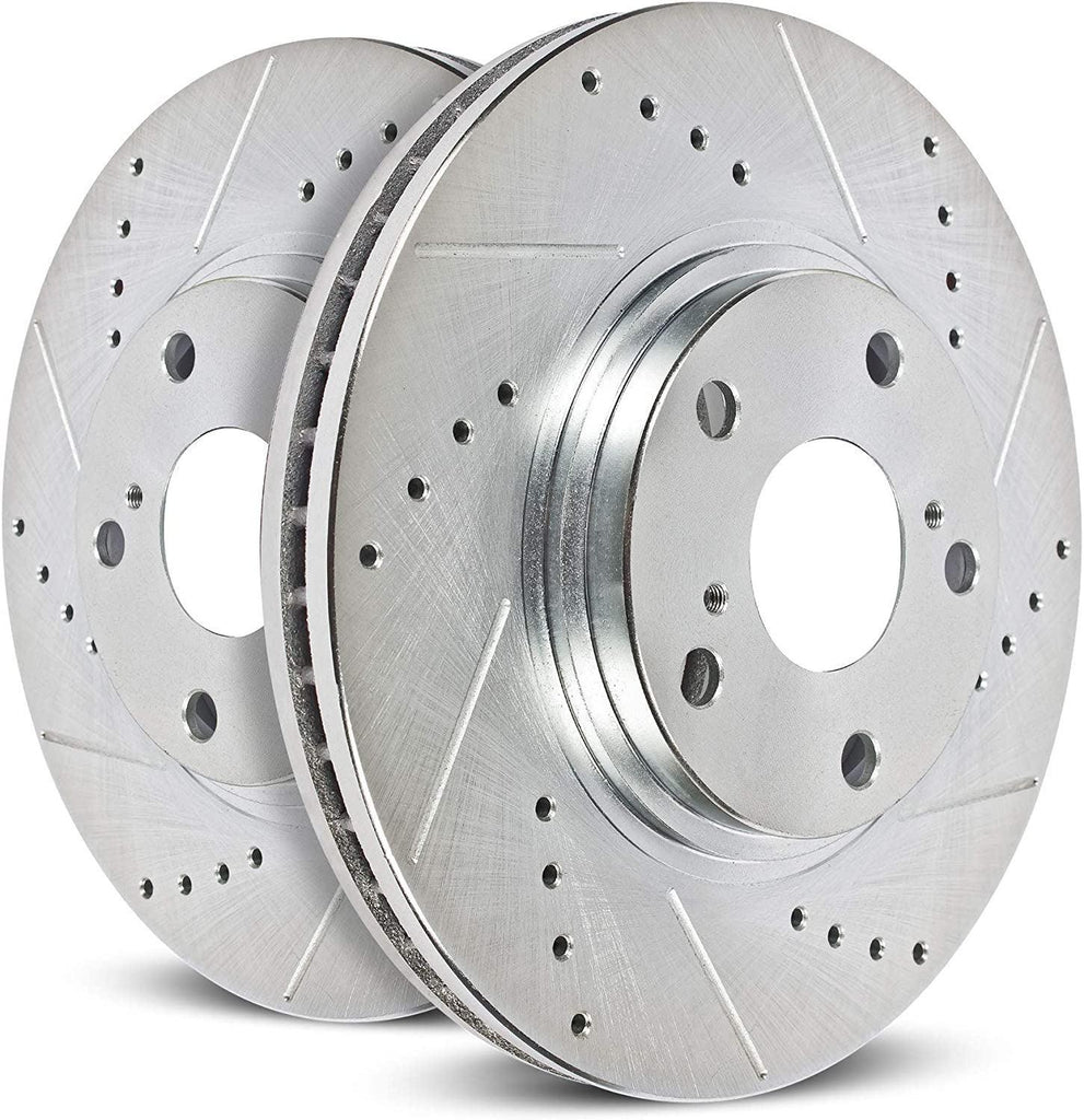 JBR1775XPR Drilled and Slotted Rear Brake Rotor Pair