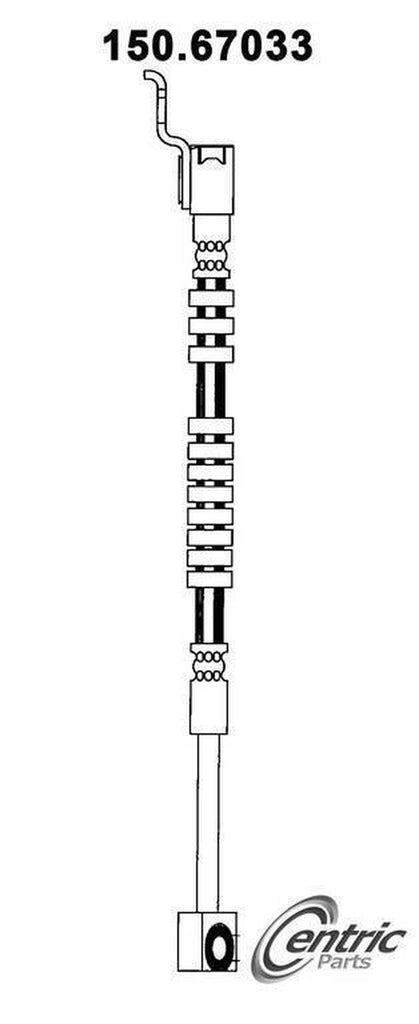 Centric Brake Hydraulic Hose for 1987-1989 Jeep Wrangler 150.67033