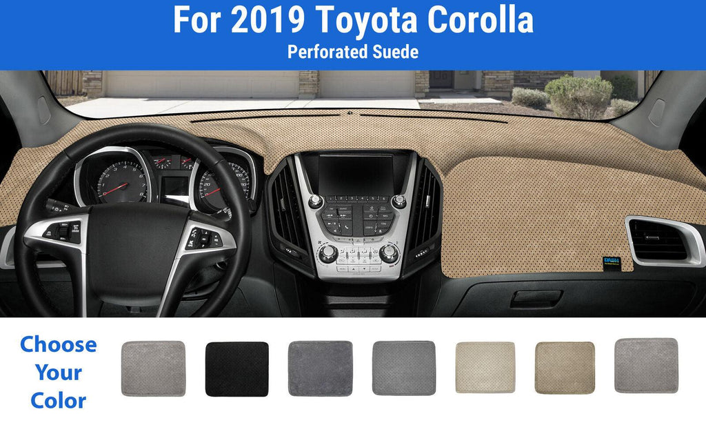 Dashboard Dash Mat Cover for 2019 Toyota Corolla (Sedona Suede)