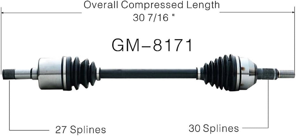 GM-8171 CV Axle Shaft