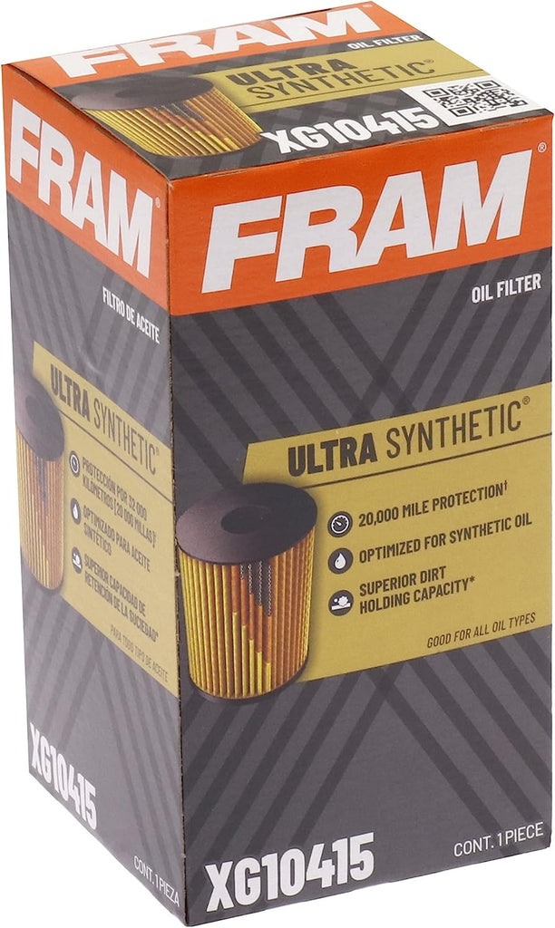 Ultra Synthetic Automotive Replacement Oil Filter, Designed for Synthetic Oil Changes Lasting up to 20K Miles, XG10415 (Pack of 1)