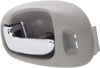 For Chryslr Sebrng Interior Door Handle 2001 02 03 04 05 2006 Driver Side Front Light Gray Bezel W/Chrome Lever W/Door Lock Hole Trim:All Submodels