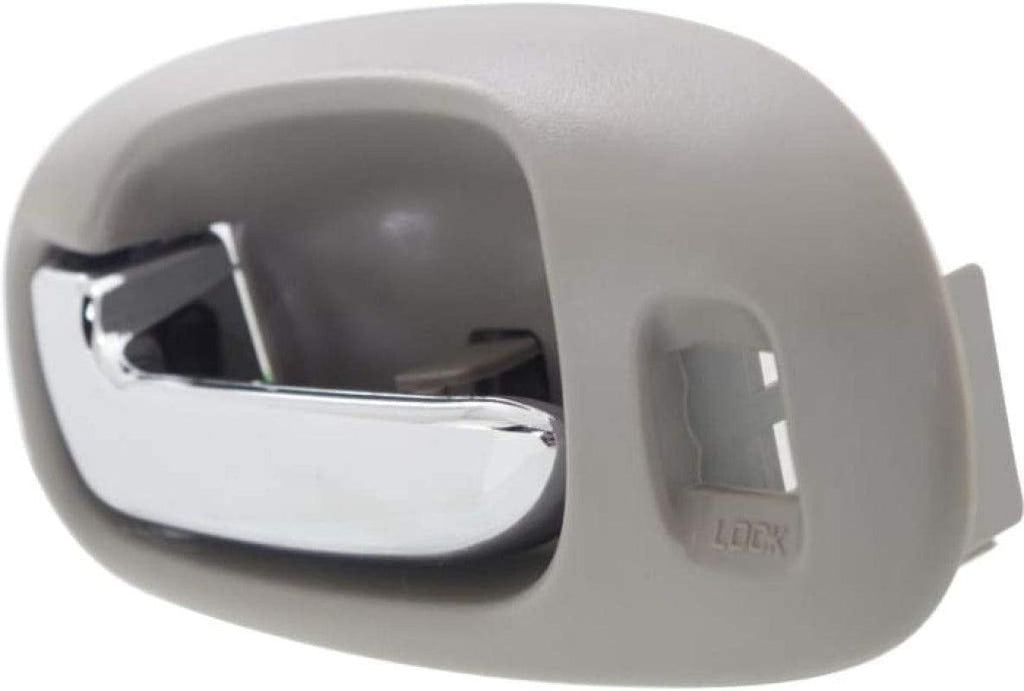 For Chryslr Sebrng Interior Door Handle 2001 02 03 04 05 2006 Driver Side Front Light Gray Bezel W/Chrome Lever W/Door Lock Hole Trim:All Submodels