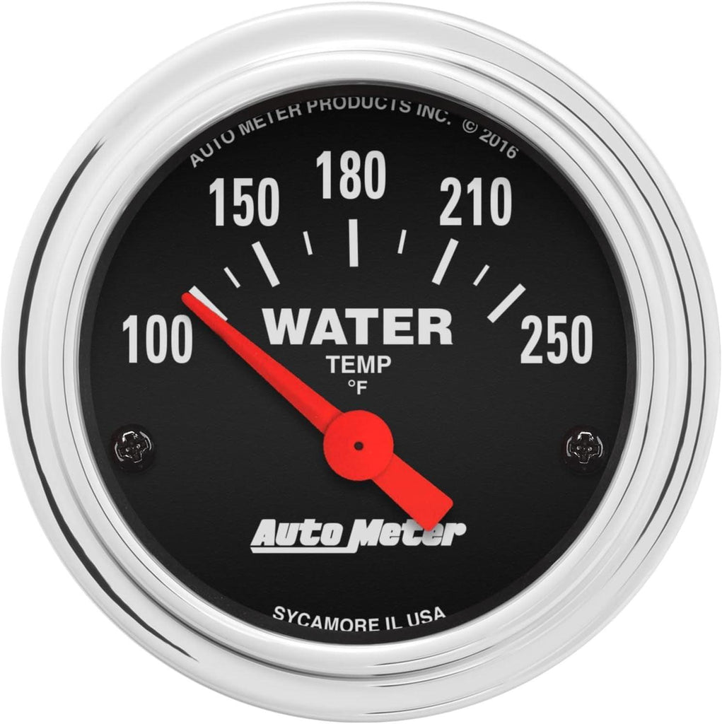 2532 Traditional Chrome Electric Water Temperature Gauge