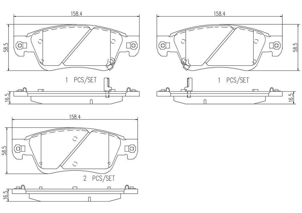 Brembo Front Disc Brake Pad Set for INFINITI (P56080N)